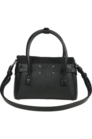 Maison Margiela Torebki, Mężczyzna, Czarny, ONE SIZE, Czarna torba tote z zamknięciem na zamek błyskawiczny