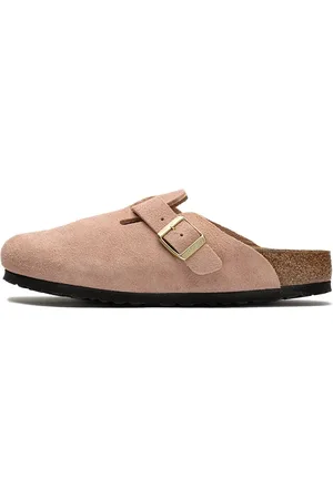 Birkenstock Buty, Kobieta, Różowy, 36 EU, Skóra, Pudrowy Róż Chodaki Model wsuwany