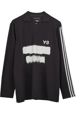 adidas Koszulki, Mężczyzna, Czarny, S, Koszulka z Długim Rękawem z Graficznym Logo