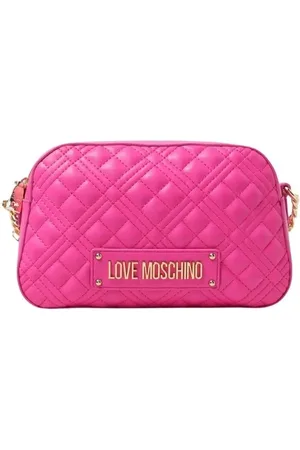 Moschino Torebki, Kobieta, Różowy, ONE SIZE, Pikowana torba na ramię PU