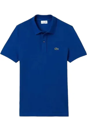 Lacoste Koszulki, Mężczyzna, Niebieski, 2XL, Bawełna, Polo Slim Fit