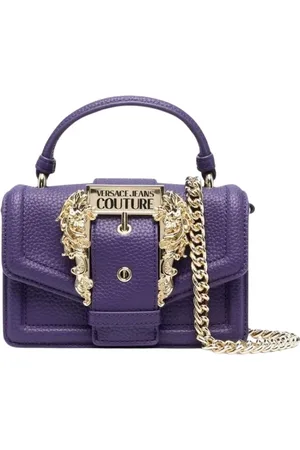 VERSACE Torebki, Kobieta, Fioletowy, ONE SIZE, Stylowa Fioletowa Torebka