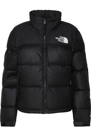 The North Face Kurtki, Kobieta, Czarny, M, Nylon, Czarna Krótka Puchowa Kurtka z Gęsiego Puchu