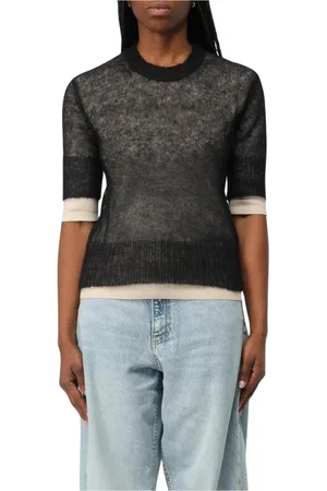 HUGO BOSS Swetry, Kobieta, Czarny, L, Elegantny Sweter z Angory