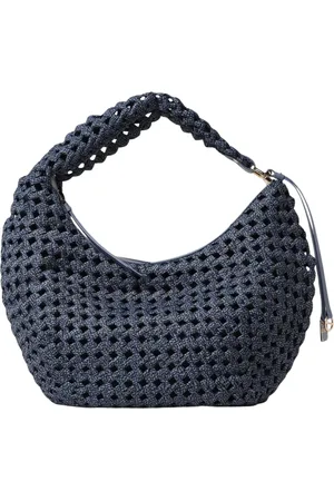 Borbonese Torebki, Kobieta, Niebieski, ONE SIZE, Elegancka Niebieska Mini Torba z Paskiem