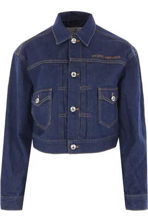 Vivienne Westwood Kurtki, Kobieta, Niebieski, S, Denim, Niebieska Koszula Denim Kontrastowe Szwy