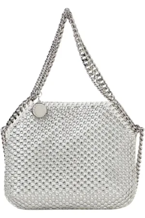 Stella McCartney Torebki, Kobieta, Szary, ONE SIZE, Eko-kompatybilna Torba na Ramię z Łańcuchem