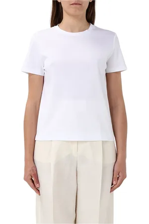 Max Mara Koszulki, Kobieta, Biały, M, Nerina T-shirt dla stylowego wyglądu