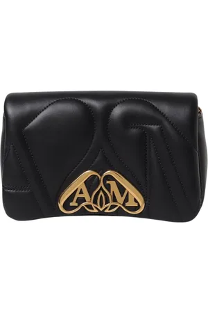 Alexander McQueen Torebki, Kobieta, Czarny, ONE SIZE, Torba z pikowanym zamknięciem Seal