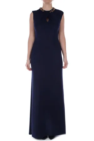 Ralph Lauren Sukienki, Kobieta, Niebieski, XS, Poliester, Sukienka Maxi Bez Rękawów