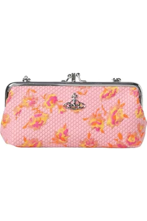 Vivienne Westwood Torebki, Kobieta, Różowy, ONE SIZE, Różowa Kwiatowa Torebka Clutch
