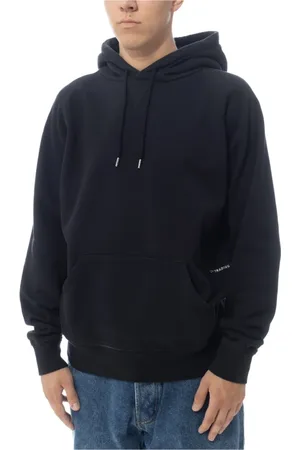 Pop Trading Company Bluzy, Mężczyzna, Czarny, L, Bawełna, Bluza z Klasycznym Logo Czarna