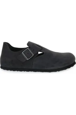 Birkenstock Buty, Mężczyzna, Czarny, 42 EU, Skóra, London Oiled Mokasyny