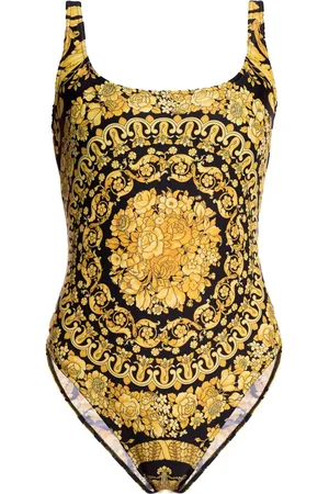 VERSACE Stroje kąpielowe, Kobieta, Żółty, M, Jednoczęściowy kostium kąpielowy
