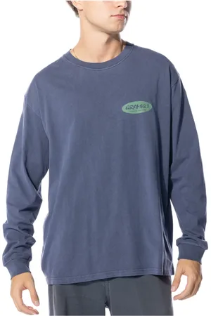 Gramicci Bluzy, Mężczyzna, Niebieski, S, Original Freedom Oval L/S Tee