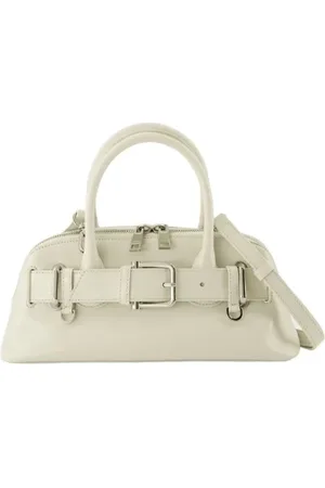 OSOI Pre-owned, Kobieta, Biały, ONE SIZE, Bawełna, Leather handbags