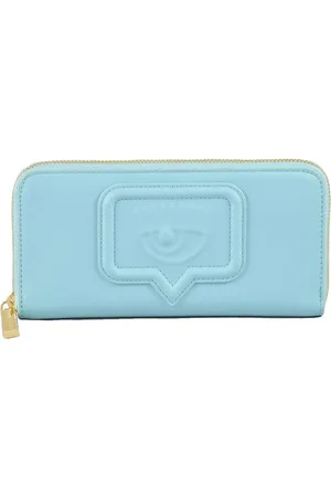 Chiara Ferragni Akcesoria, Kobieta, Niebieski, ONE SIZE, Wallets & Cardholders