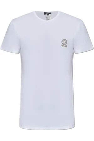 VERSACE Koszulki, Mężczyzna, Biały, 3XL, T-shirt z logo