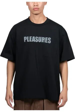 Pleasures Koszulki, Mężczyzna, Czarny, M, Koszulka Impact Pocket Heavyweight Czarna