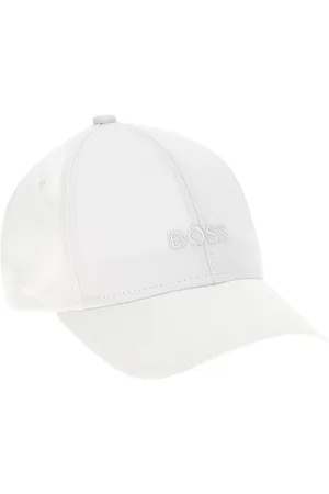 HUGO BOSS Akcesoria, Mężczyzna, Biały, ONE SIZE, Beżowa Czapka z Daszkiem z Logiem Stylowy Dodatek