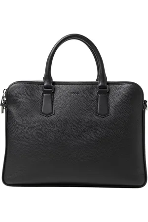 HUGO BOSS Torebki, Mężczyzna, Czarny, ONE SIZE, Klasyczny skórzany plecak biznesowy