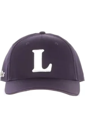 Lacoste Akcesoria, Mężczyzna, Niebieski, L, Niebieski Logo Przód Klamra Czapka