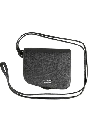 Salvatore Ferragamo Akcesoria, Mężczyzna, Czarny, ONE SIZE, Stylowe Portfele i Etui na Karty