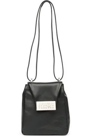 Maison Margiela Torebki, Kobieta, Czarny, ONE SIZE, Skóra, Torebka Foldover Top