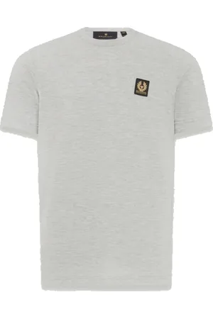 Belstaff Koszulki, Mężczyzna, Szary, M, Bawełna, Phoenix Patch Tee