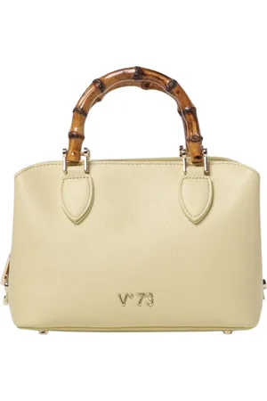 V°73 Torebki, Kobieta, Beżowy, ONE SIZE, Bambus, Cedrowa Bambusowa Torba Satchel
