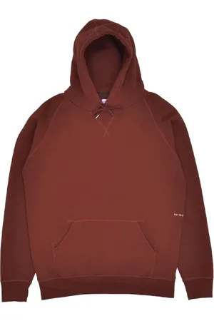 Pop Trading Company Bluzy, Mężczyzna, brązowy, L, Bawełna, Ceglana Różowa Bluza z Kapturem