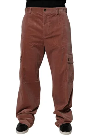 Dolce & Gabbana Spodnie, Mężczyzna, brązowy, M, Jeansyy Cargo z Logo