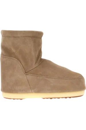 Moon Boot Buty, Kobieta, Beżowy, 39 EU, Zamsz, Beżowe Zamszowe Niskie Botki