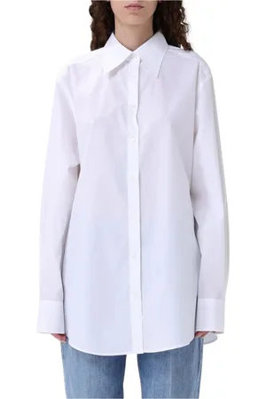 Dolce & Gabbana Bluzki, Kobieta, Biały, M, Elegancka Koszula z Poplinu