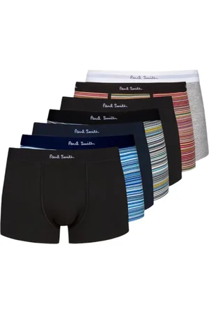 Paul Smith Bielizna, Mężczyzna, Wielobarwność, L, Bawełna, Bokserki bawełniane w paski, siedmiopak