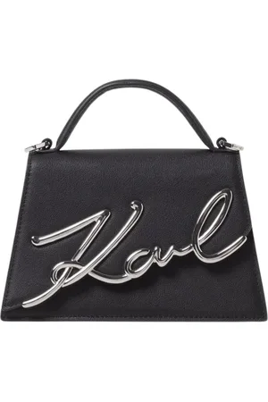 Karl Lagerfeld Torebki, Kobieta, Szary, ONE SIZE, Podpisana torba na rączce Karl