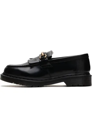 Dr. Martens Buty, Mężczyzna, Czarny, 36 EU, Skóra, Czarne Polerowane Gładkie Mokasynyy
