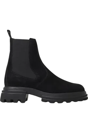 Hogan Buty, Kobieta, Czarny, 36 EU, Zamsz, Chunky Sole Chelsea Botki