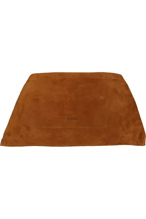 Staud Torebki, Kobieta, brązowy, ONE SIZE, Zamsz, Brązowa Skórzana Torba na Ramię
