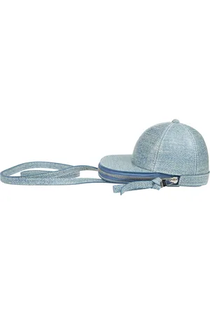 J.W.Anderson Torebki, Kobieta, Niebieski, ONE SIZE, Niebieska torba messenger z przodu na zamek błyskawiczny