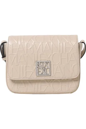 Armani Exchange Torebki, Kobieta, Beżowy, ONE SIZE, Czarna Mini Torba na ramię