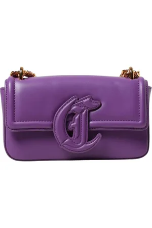 Roberto Cavalli Torebki, Kobieta, Fioletowy, ONE SIZE, Czarna Kopertówka
