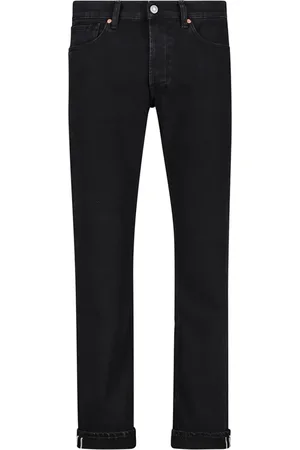 TELA Jeansy, Mężczyzna, Czarny, W32, Selvedge Slim Fit Czarne Jeansyy