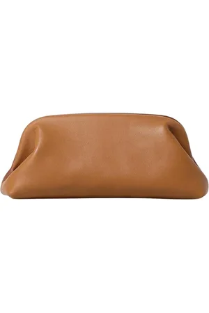 Serafini Torebki, Kobieta, brązowy, ONE SIZE, Brązowa skórzana kopertówka