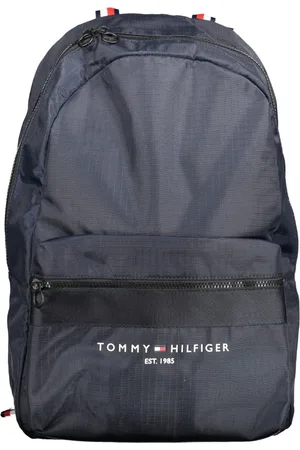Tommy Hilfiger Torebki, Mężczyzna, Niebieski, ONE SIZE, Niebieski Plecak Męski z Przegródką na Laptopa