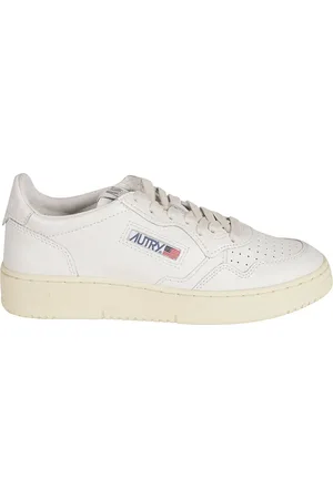 Autry Buty, Kobieta, Biały, 36 EU, Niskie Kobiety Skórzane Białe Buty