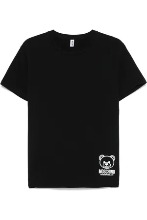 Moschino Koszulki, Mężczyzna, Czarny, M, Czarne T-shirty i Pola