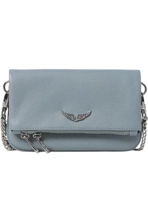 Zadig & Voltaire Torebki, Kobieta, Niebieski, ONE SIZE, Niebieska Crossbody Torba na Ramię z Łańcuchem