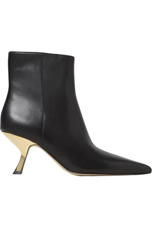 Michael Kors Buty, Kobieta, Czarny, 36 EU, Eleganckie Płaskie Botki w Kolorze Czarnym
