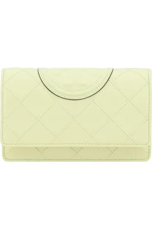Tory Burch Akcesoria, Kobieta, Beżowy, ONE SIZE, Biała Mini Portmonetka ze Stylem